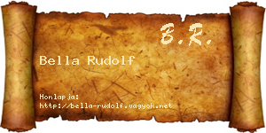 Bella Rudolf névjegykártya