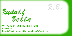 rudolf bella business card